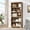 Brown-5-Tier 31.5"W, variant on 5-tiered farmhouse-style bookshelf with adjustable shelves, this floor-standing display and storage unit is suitable for living rooms and home offices, featuring a vintage finish
