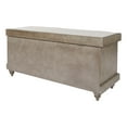 thumbnail image 6 of OSP Home Furnishings Dover Wood Bench with Lift Top and Removable Cushion, Gray, 6 of 7