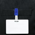thumbnail image 6 of 100 Pcs ID Card Holder Clip Badge Clips with Clear Straps Name Tag for Labels Small Holders Work Staff, 6 of 6