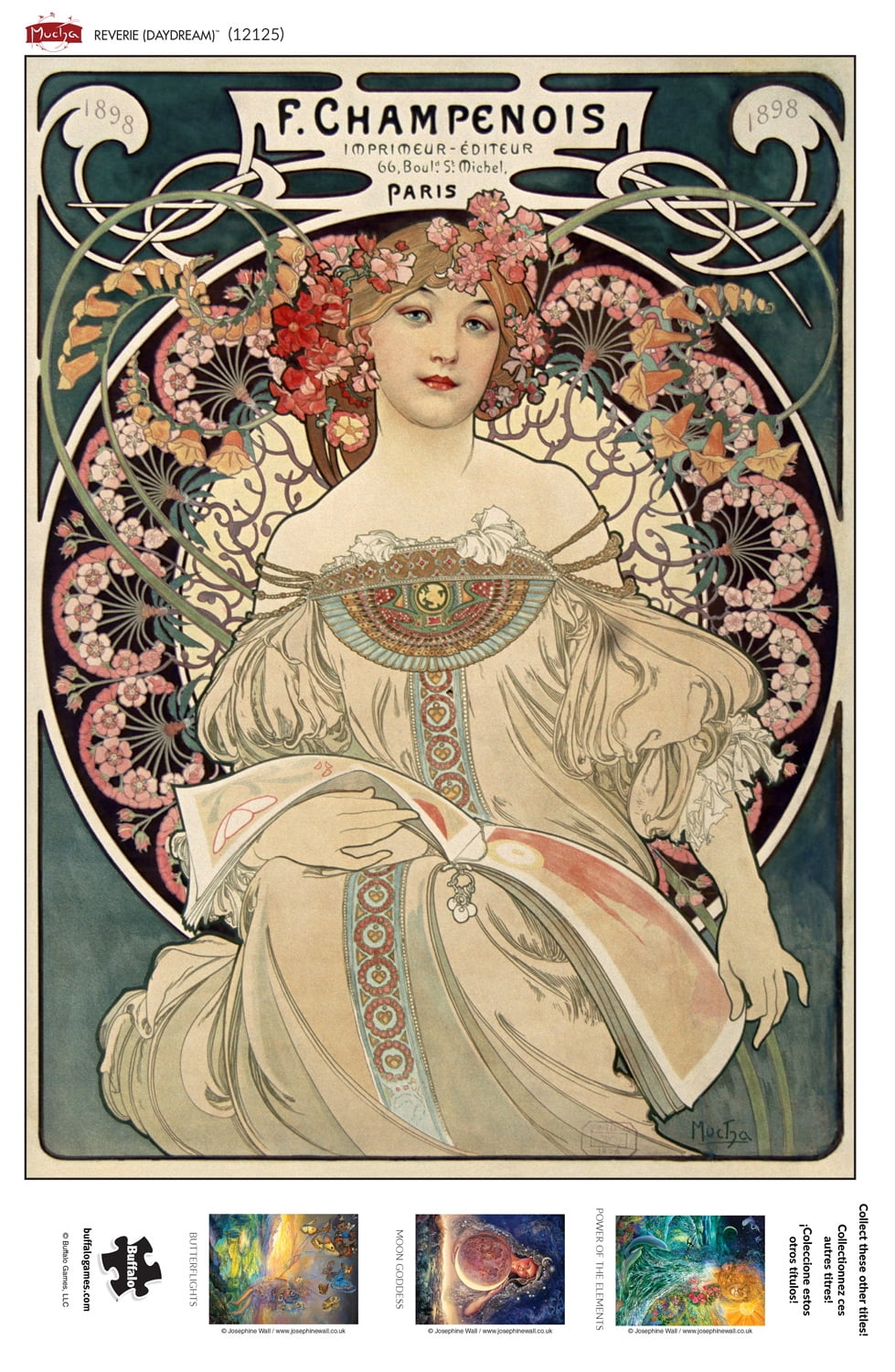 Buffalo Games 1000-Piece Mucha Reverie (Daydream) Interlocking Jigsaw Puzzle
