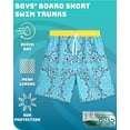 thumbnail image 2 of Quad Seven Boys' Swim Trunks - Quick Dry Board Shorts Bathing Suit (Size: 8-18), 2 of 7