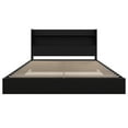 thumbnail image 2 of Nexera Harper 2-Piece Floating Platform Bed Set, Black, Queen, 2 of 6