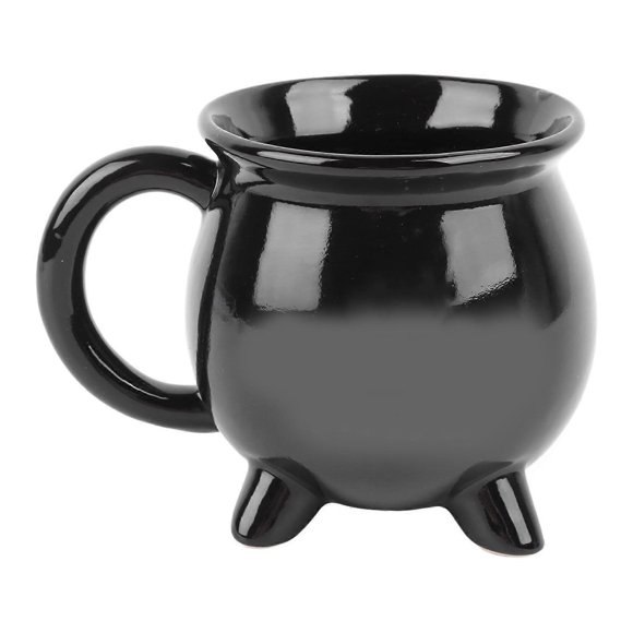 Witches Cauldron Mug 300ml Sealed Witchy Black Cauldron Mug for Halloween Decor Tabletop Decoration