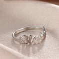 thumbnail image 3 of Fashion Stainless Steel Letter Ring, Blessed Birthday Gift, Holiday Gift, Womens Fashion Jewelry, 3 of 6