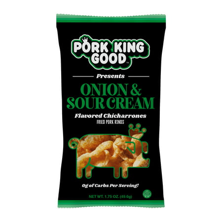 Pork King Good Onion & Sour Cream Pork Rinds - 4 Pack Keto