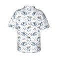 thumbnail image 4 of Xecao Music Shark print Hawaiian shirt - a stylish short-sleeve button-down for men, perfect for casual beach and tropical outings., 4 of 9