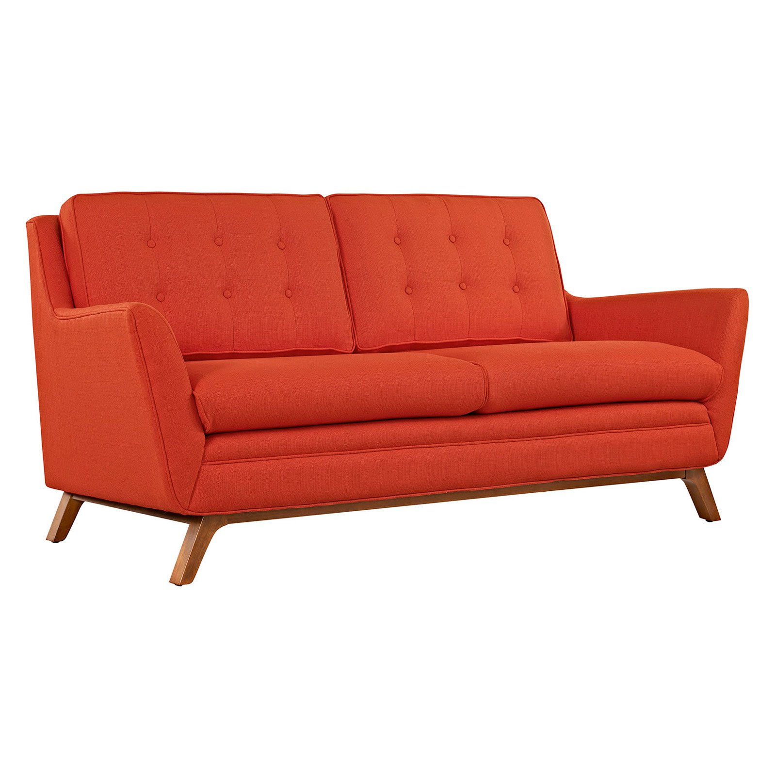 Modway Beguile 3 Piece Upholstered Fabric Living Room Sofa Set