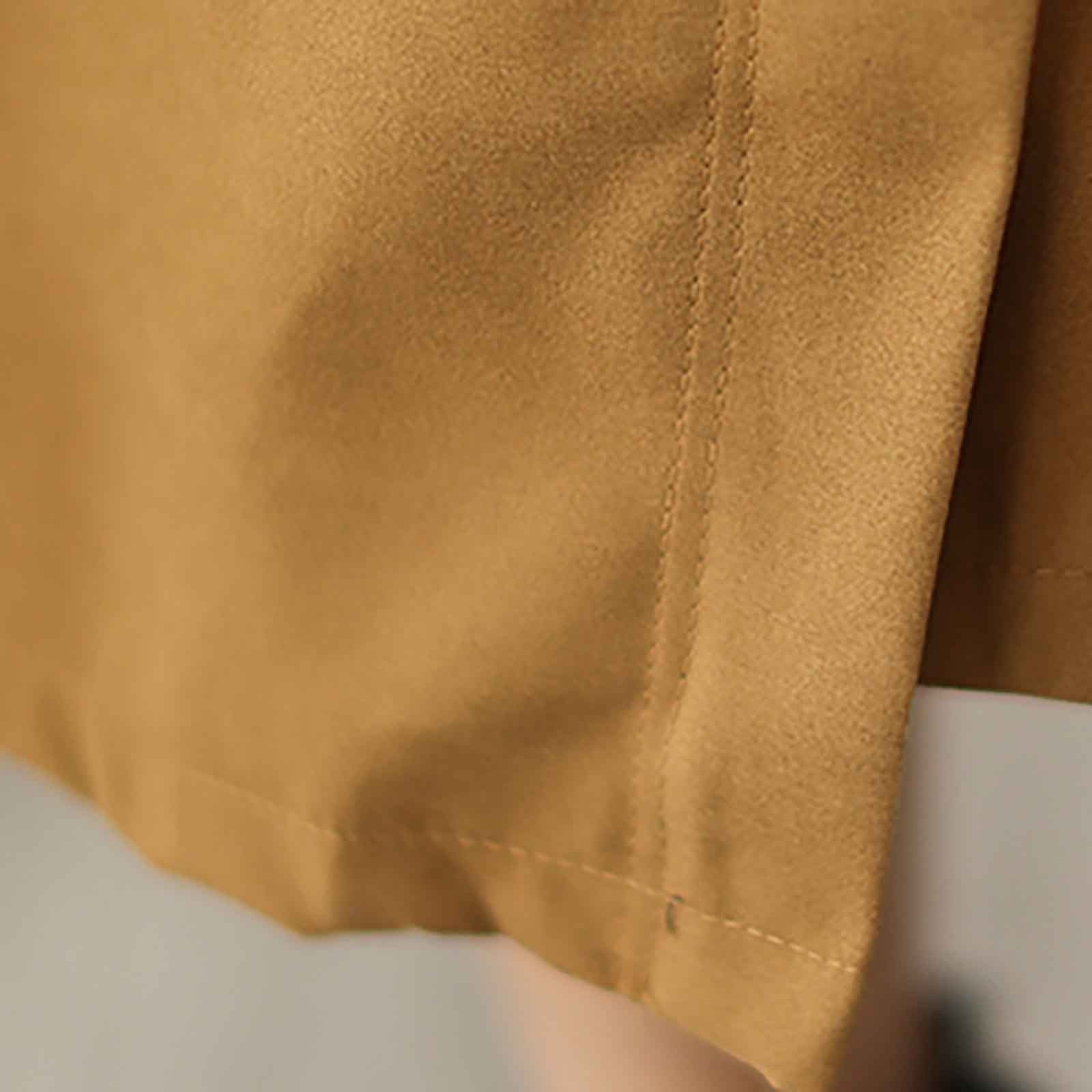 Cavosen A Line Skirts for Women Midi Calf Length Skirts Flowy Buckle Swing Skirts Solid Color Pencil Skirts Waistband Belt Swing Dress Athletic Beachwear Resortwear Yellow