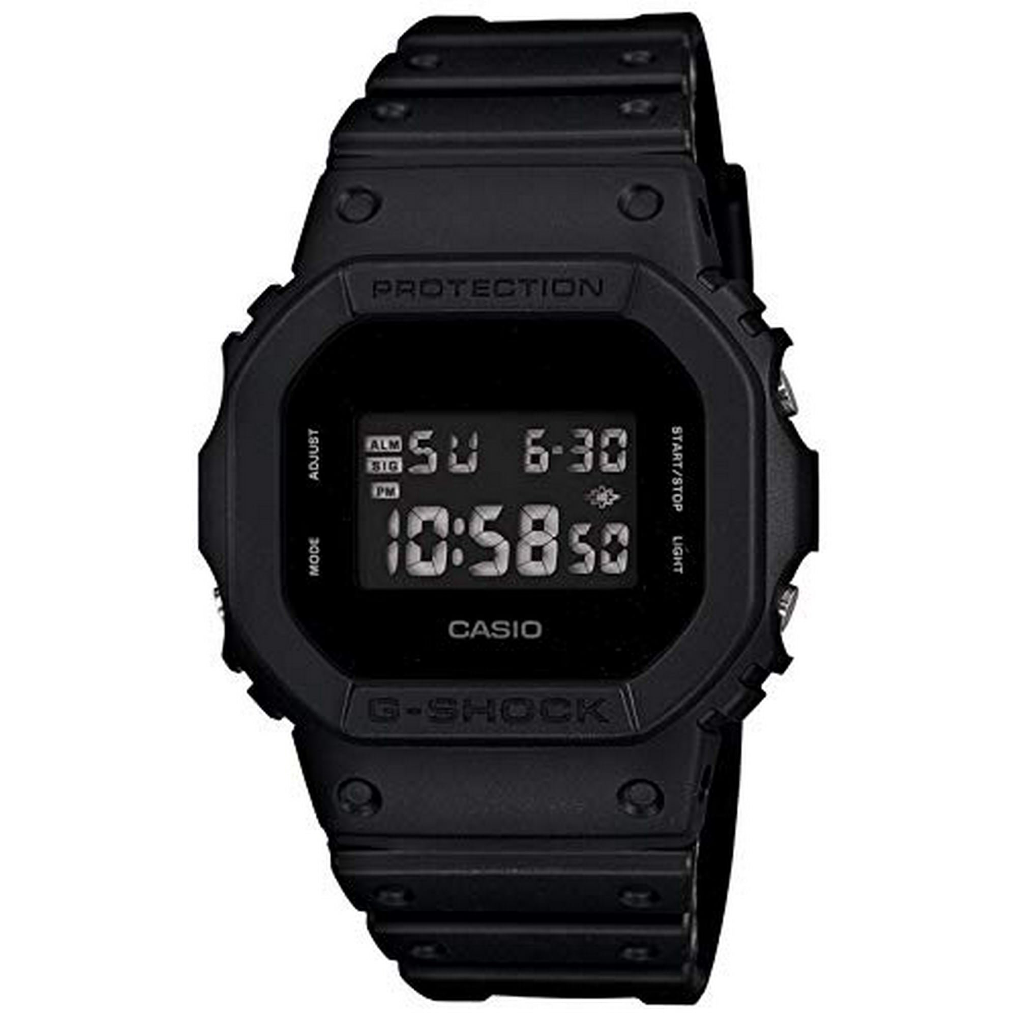 Casio Mens DW5600BB 1 Black Resin Quartz Watch with Digital Dial Walmart