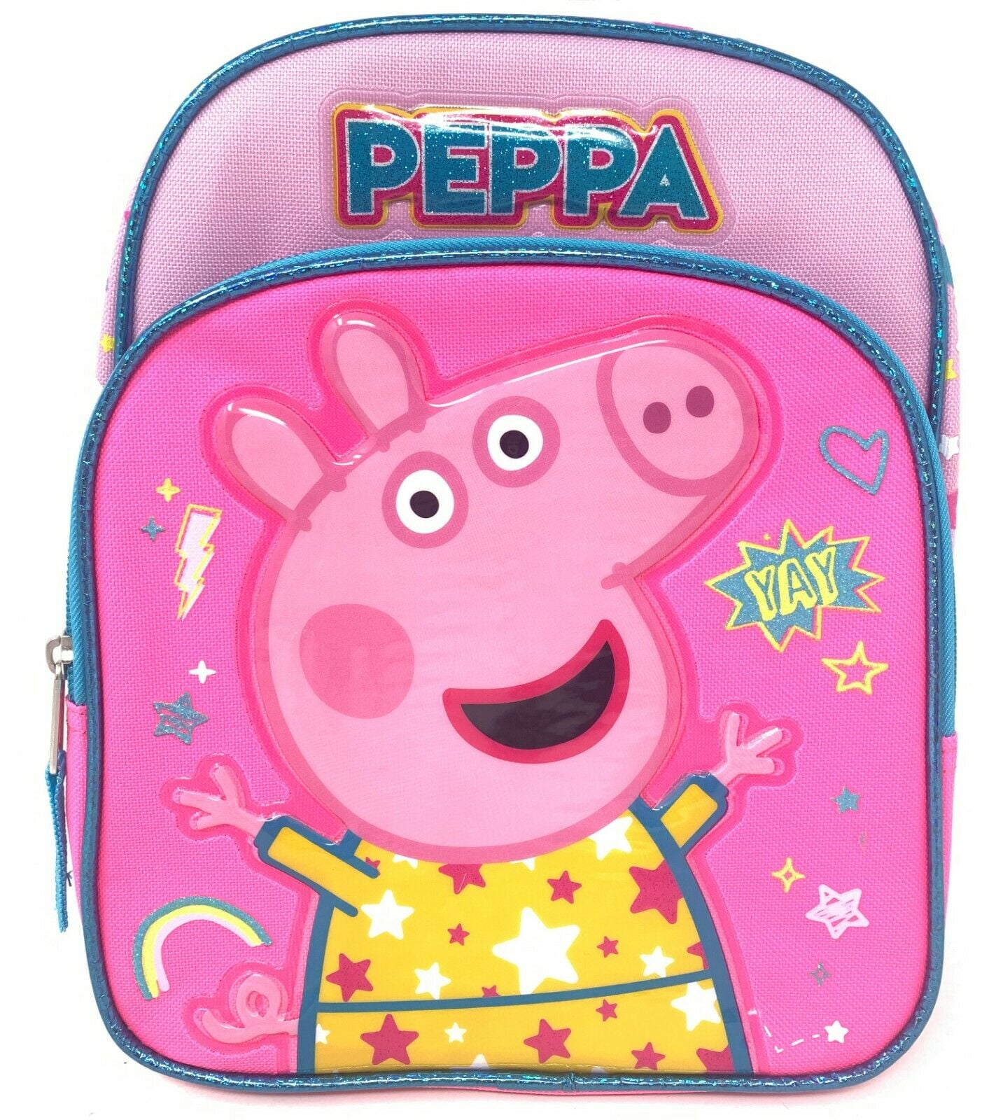 Peppa Pig 10" Canvas Small Toddler Pink School Backpack 