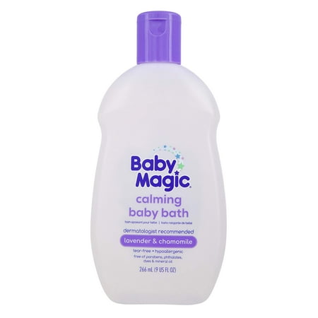 Baby Magic Calming Baby Bath, Lavender & Chamomile Scent, 9 oz, 3 Pack