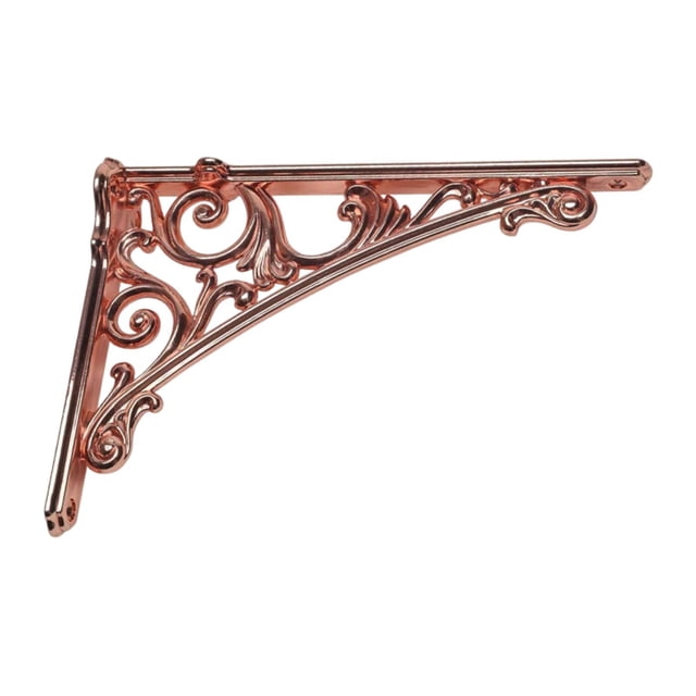 simhoa Wall Shelf Bracket Compact Shelf Support for Kitchen Book Shelves Wall Decor Rose Gold