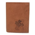thumbnail image 4 of Cowboy Western Men's RFID Blocking Genuine Leather Bifold Trifold Wallet Trifold, 4 of 7