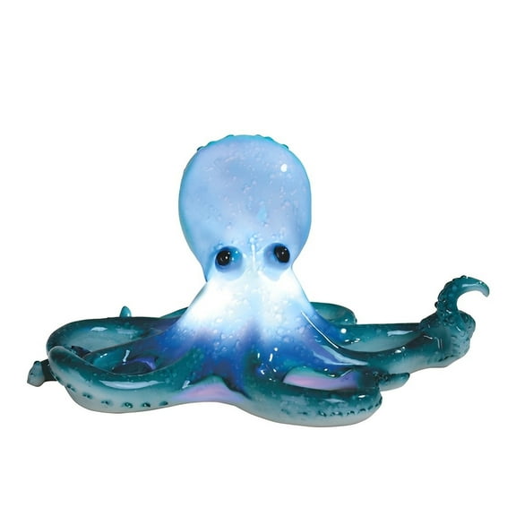 FC Design 9"H LED Blue Octopus Figurine Statue Sculpture Ornament Decoration Home/Room Decor and Unique Gift Ideas for Housewarming, Holidays and Birthdays