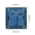 thumbnail image 2 of Unique Bargains UK Socket Switched Multi Power Outlet Dual USB White PC Panel 250V 13A 88mm x 86mm, 2 of 5