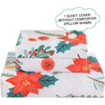 thumbnail image 3 of Juego de Funda Nórdica Flor Flor de Pascua, 3 Piezas Microfibra, Estampado Floral Suave, 3 of 7