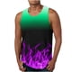 thumbnail image 1 of Hombres Casual Gradación Impresión Suéter Cuello Redondo Tanque Deportivo, 1 of 4