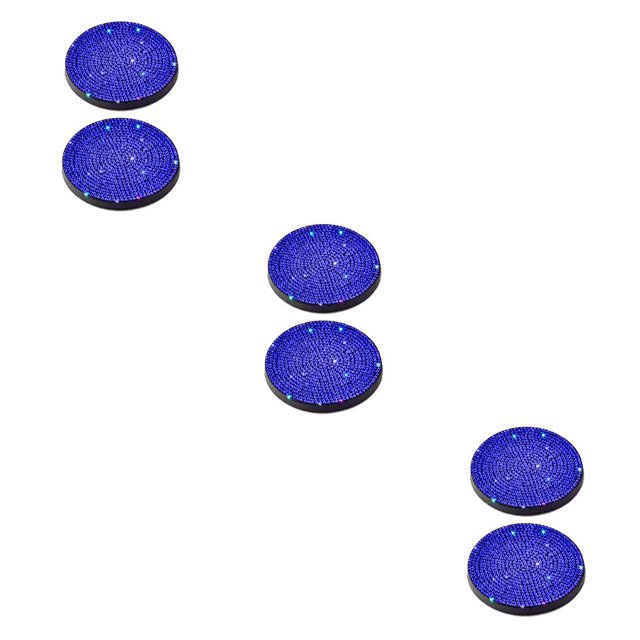 Scienceny Paquete de 2 alfombrillas portabotellas de PVC para automóvil, alfombrillas portátiles redondas impermeables antideslizantes con Type1 NO1