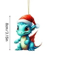 thumbnail image 2 of 100Fens Christmas Dragon Baby Acrylic Christmas Hanging Ornament Christmas Tree Hanging Ornament Pendant, 2 of 2