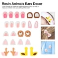 thumbnail image 2 of CIMAXIC 12 Pairs Resin Animals Ears DIY Mobile Phone Shell Props Hairband Making Accessory,0.79"X0.79"X0.2", 2 of 5
