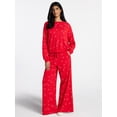thumbnail image 2 of Valentine's Day Women's Love Scatter Graphic Fleece Top from Way to Celebrate, Sizes S-XXXL, 2 of 5