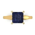 thumbnail image 2 of 2.38ct Marquise Cut Blue Natural Swiss Blue Topaz 14k Yellow Gold Engraving Statement Bridal Wedding Halo Designer Ring Size 7.25, 2 of 7