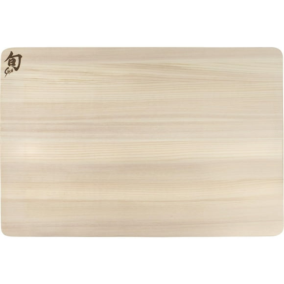 Shun Cutlery Large Hinoki Cutting Board, 17.75" x 11.75" Large Wooden Japanese Chopping Board for Kitchen, Medium-Soft Wood Preserves Knife Edges, Forest Stewardship Council Cert