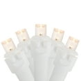 thumbnail image 2 of 100ct Warm White LED Wide Angle Christmas Lights, 33ft White Wire, 2 of 4