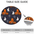 thumbnail image 6 of Halloween Pumpkins Ghosts and Spider Webs Round Fitted Tablecloth with Elastic Edge,Dining Table Cover Waterproof,Outdoor Round Tablecloth for Camping,Dining,Indoor and Outdoor, 6 of 7