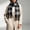 Gray, variant on Fall Scarf Women's Winter Tassel Plaid Scarf, Vintage Warm Knit Wrap for Cold Weather, 70.87in Long