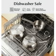 thumbnail image 3 of Koch Systeme CS Ensemble de Casseroles en Acier Inoxydable 1&2&3 Qt avec Couvercle, Ensembles de Casseroles en Acier Inoxydable de Qualité Supérieure, Casseroles pour Induction, Ensemble de Casseroles en Acier Inoxydable, Facile à Nettoyer, Va au Four, 3 of 5