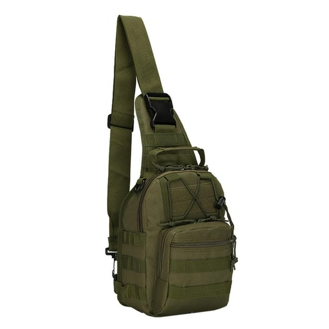 Mochila táctica al aire libre, mensajero de la mochila del hombro del paquete del bolso del deporte militar Verde solido kusrkot bolsas tácticas para hombres