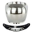 thumbnail image 1 of Escudo de visera a para motocicleta 3, parabrisas de de lente para cascos abiertos, solar , Plata, 1 of 6
