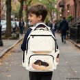 thumbnail image 6 of FUIALDOLG Cute Dachshund Paw Print Backpack with Lightweight, Large Capacity Water Resistant 17 Inch Schoolbag for Travel Casual, 6 of 9