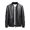 Black, variant on uikmnh Men's Jackets Mens Straight Hem Baseball Collar Leather Jacket Coat Size:2XL