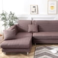 thumbnail image 3 of CJC 2 Piece Sofa Cover for 3+3 Seater L-Shaped Sectional Sofa, Fabric Stretch Couch Slipcover, 4 Colors, 3 of 10