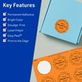 thumbnail image 3 of Avery Printable Round Labels, Bright Orange, 1.75" Diameter, 1,600ct, 3 of 11