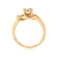 thumbnail image 3 of 14k Yellow Gold Diamond Knot Ring, 3 of 3