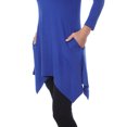 thumbnail image 5 of (royal, l) - Women's Solid Colour Tunic Top, 5 of 5