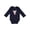 Navy, variant on Goth Bunny Boys or Girls Long Sleeve Baby Bodysuit