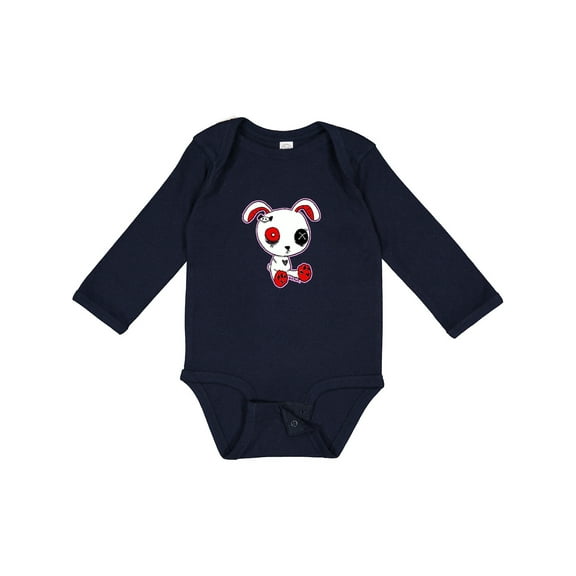 Inktastic Goth Bunny Boys or Girls Long Sleeve Baby Bodysuit
