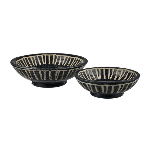 Elk Home Eleni Scandinavian Terracotta Bowl in Black Finish