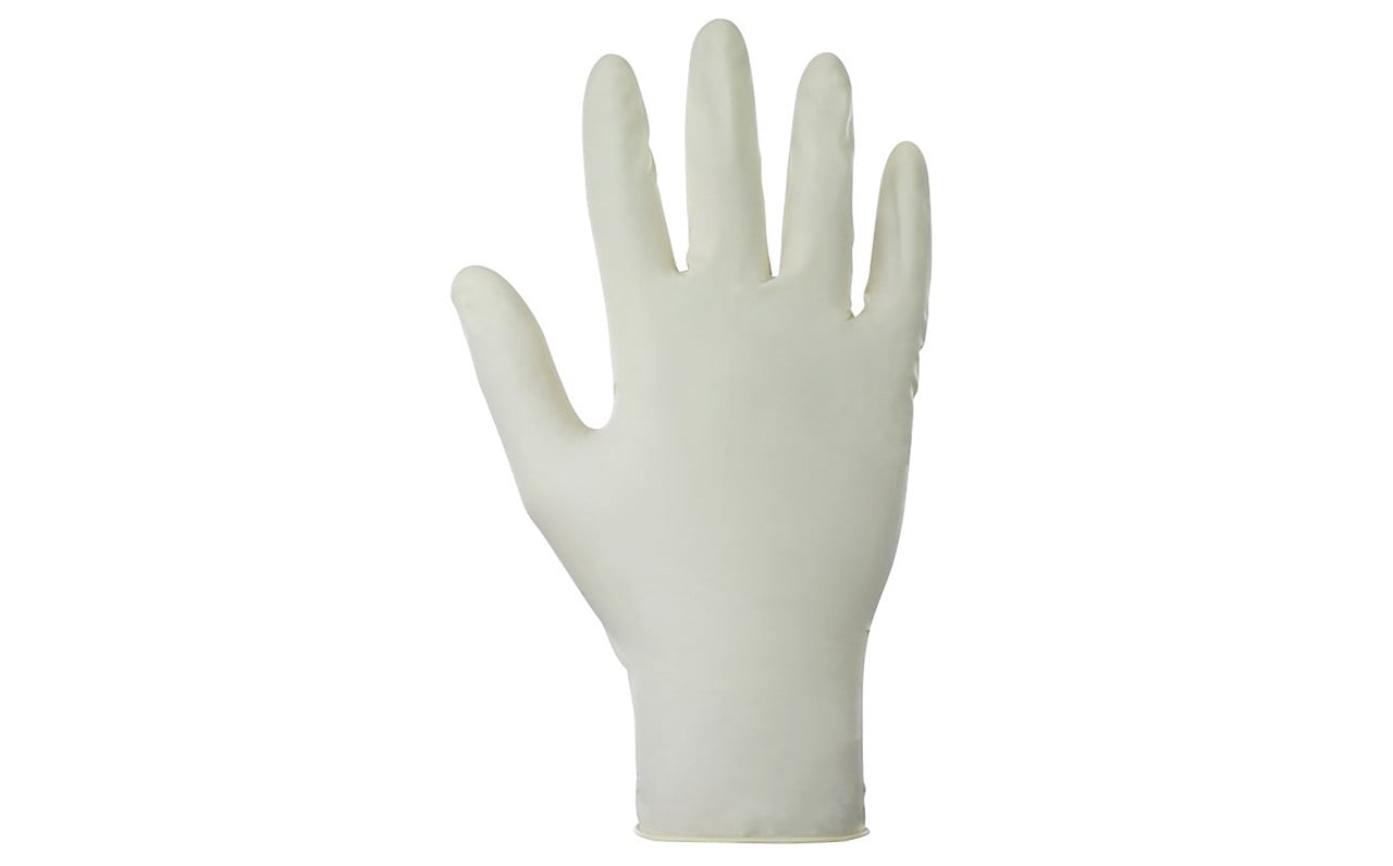 Dyna Grip 650-1003 Powder-Free Exam Grade Latex Disposable Gloves - 7 Mil, Size L, 100/Box, 10 Boxes/Case