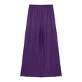 thumbnail image 4 of TiaoBug Womens Liturgical Modern Dance Performance Outfits One Shoulder Sleeveless Dress and Pants Set Purple L, 4 of 7