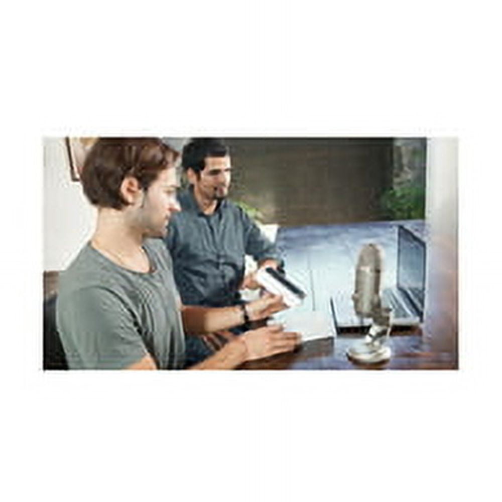 Blue Microphones Yeti USB Microphone (Silver) with Headphones and Pop Filter