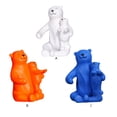 thumbnail image 3 of Ounissouiy Adornos Decoración Estatua Oso Polar Titular de dibujos animados Estante de vino Personaje Artesanía Muebles Gabinete Recuerdos Hogar Decoración del hogar Azul, 3 of 6