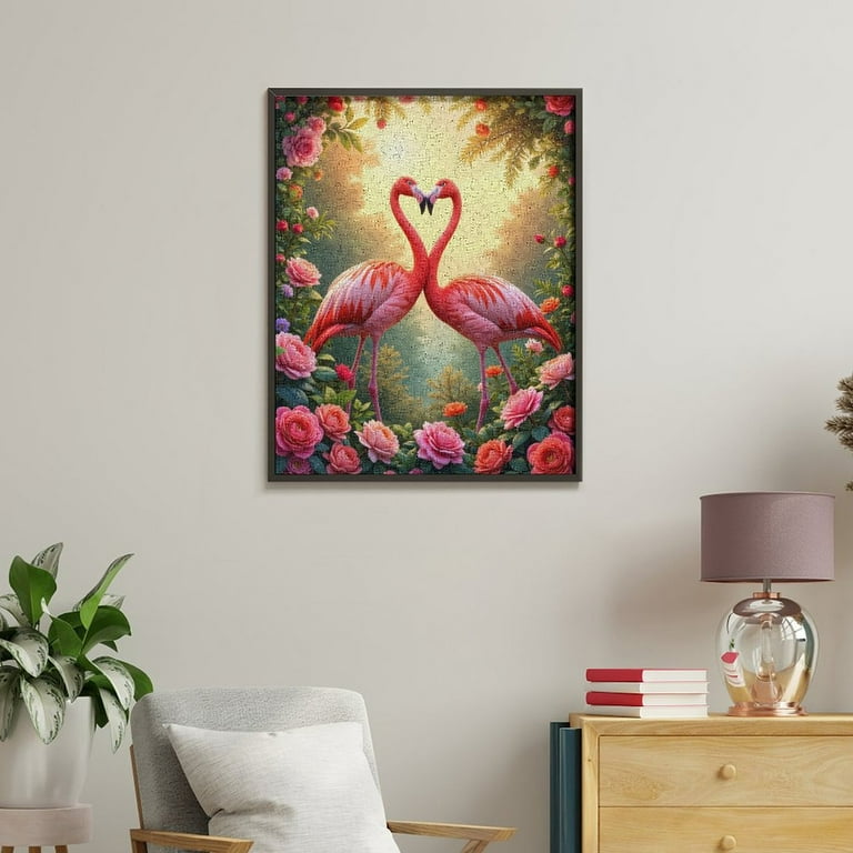 Pink Flamingo DIY Paint By Numbers Kit For Adults - 16"x20" Canvas With Acrylic Paints & Brushes