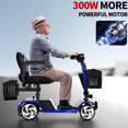 thumbnail image 5 of PENGJIE 20A -- 20miles Adjustable 4-Wheel Mobility Scooter with  Basket & 300 lb Limit, 5 of 8