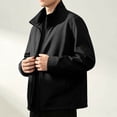 thumbnail image 5 of Men's Softshell Jacket Raglan Sleeves Lightweight Waterproof Rain Jacket Zip Up Windproof Windbreaker, 5 of 8