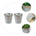 thumbnail image 2 of 2pcs Shabby Chic Iron Flower Buckets Plantador Flores Floros Balcón Decoración, 2 of 8